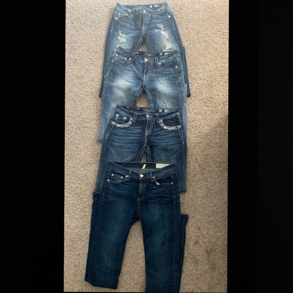 3 MISS ME JEANS and 1 RAG & BONE JEAN